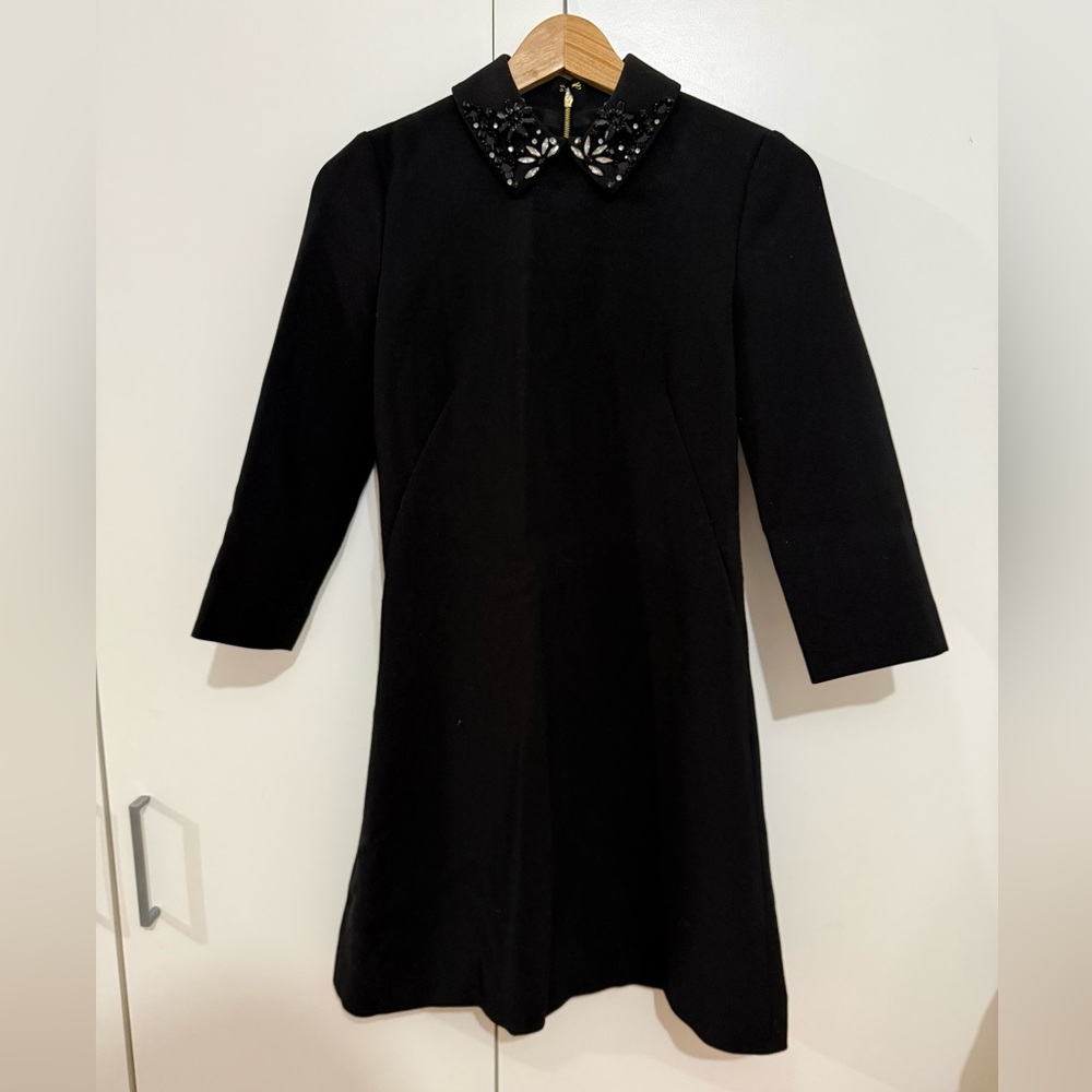 Kate Spade Black Dress with Collar Detail